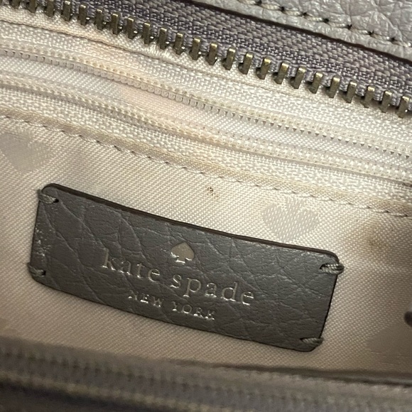 Kate Spade New York Leighton Small Grey Satchel Bag 10” L X 7” H X 4” W - Picture 8 of 9